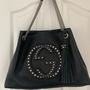 Gucci Soho Studded leather shoulder bag